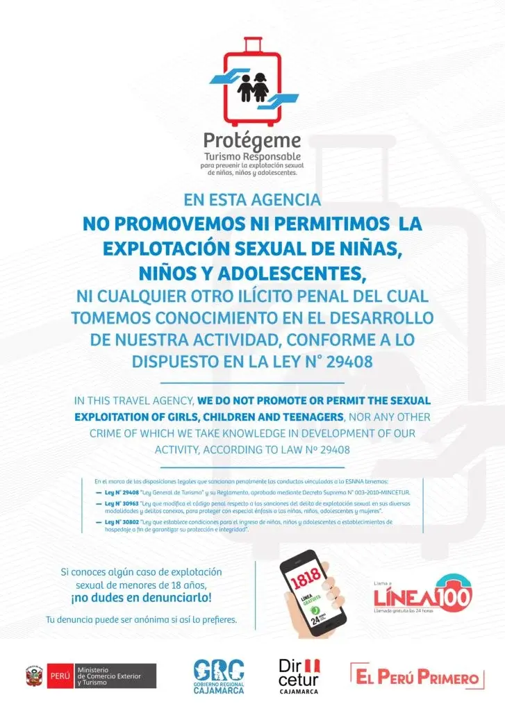 ESNNA Poster – Machu Picchu Tours Commitment